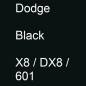 Preview: Dodge, Black, X8 / DX8 / 601.